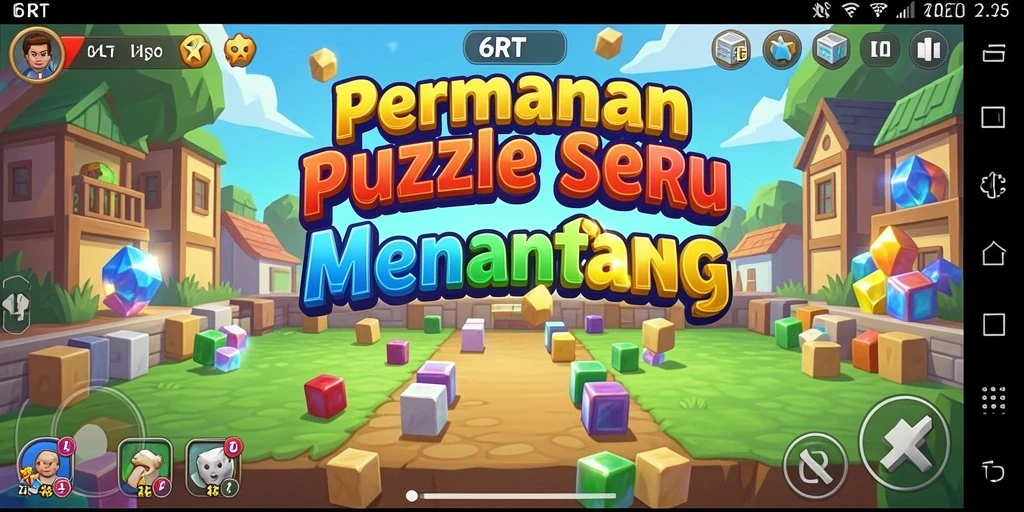 Tampilan screenshot gameplay 6RT menampilkan keseruan permainan Puzzle.