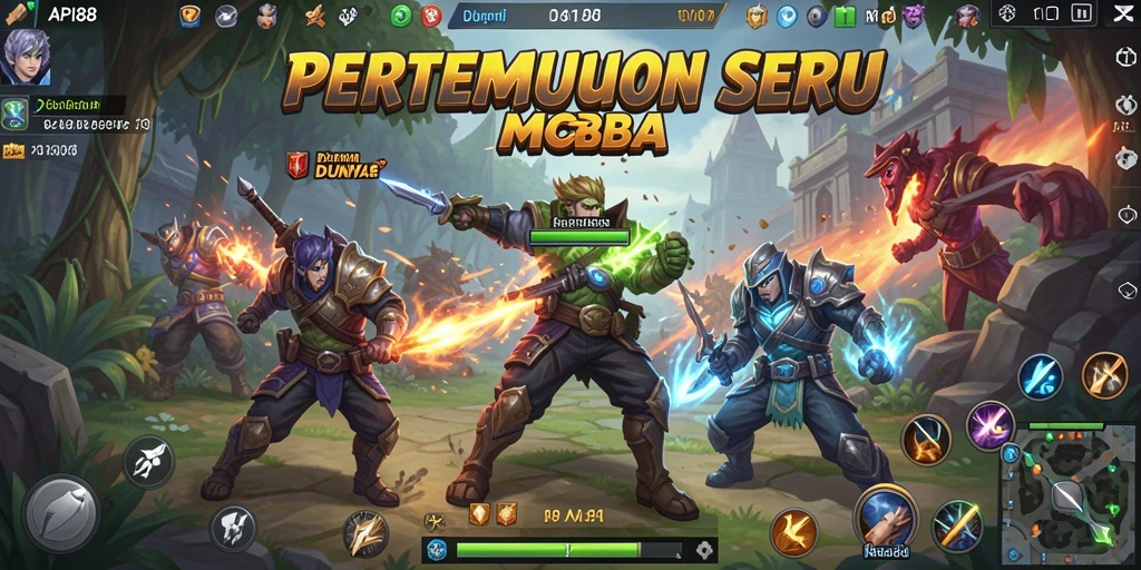 Screenshot gameplay API88 dengan pertarungan seru dan intens.