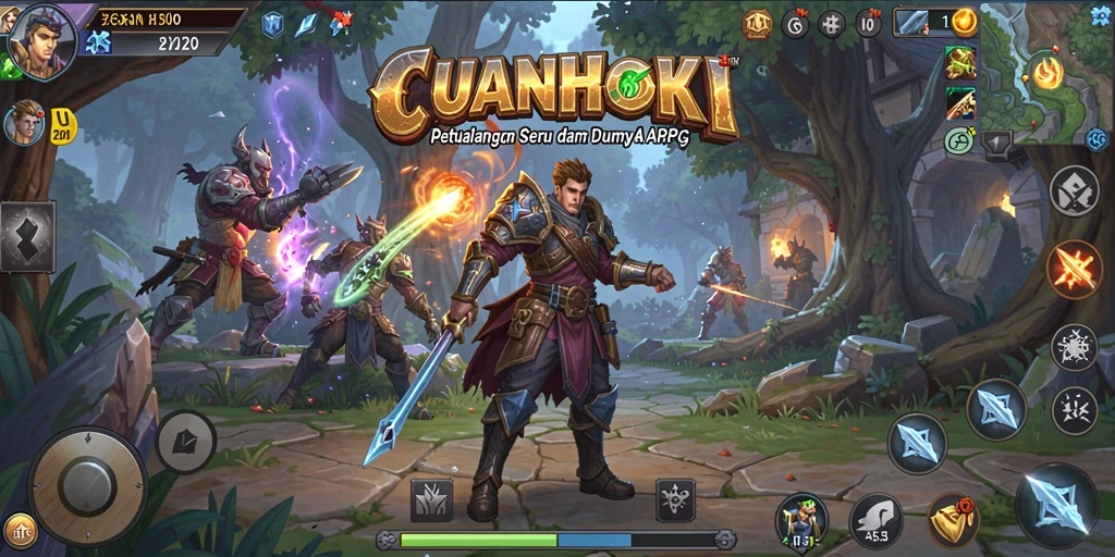 Tampilan gameplay seru dalam dunia fantasi ARPG.