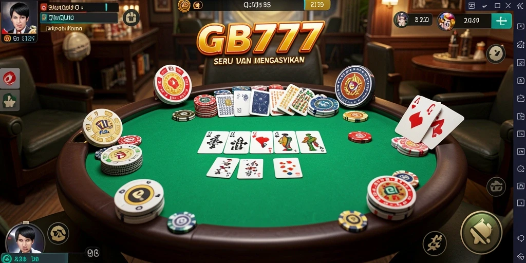 Tampilan gameplay seru dari GB777 dalam permainan QiuQiu.