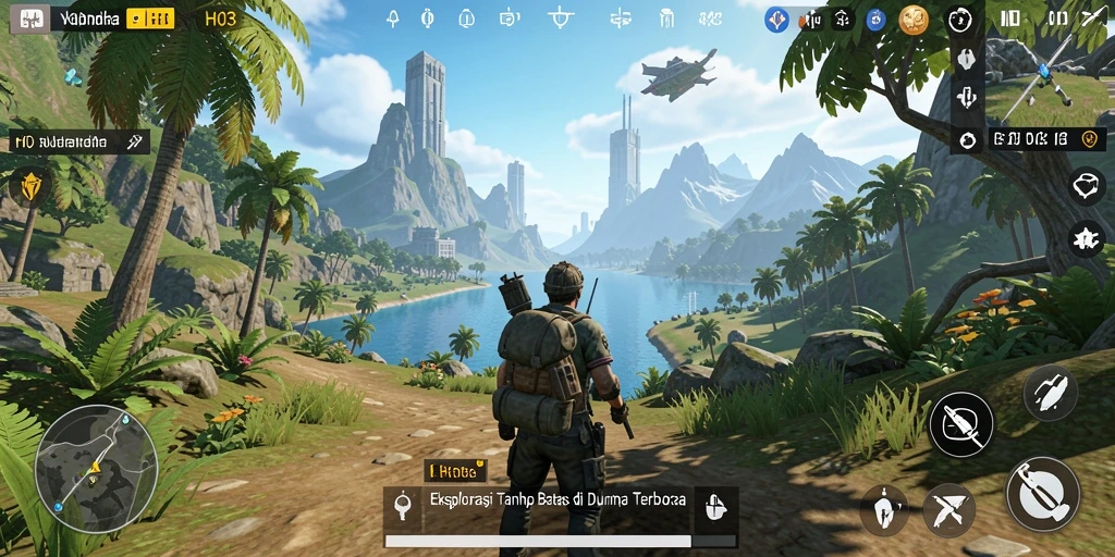 Gameplay seru di dunia terbuka H03 dengan grafis menakjubkan.