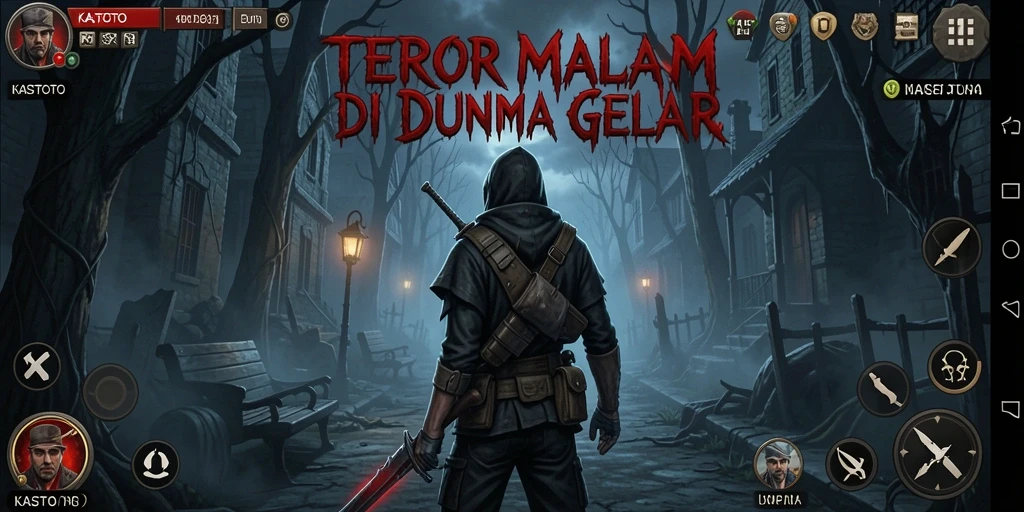 Screenshot KASTOTO menampilkan suasana mencekam dalam gameplay yang menakutkan.