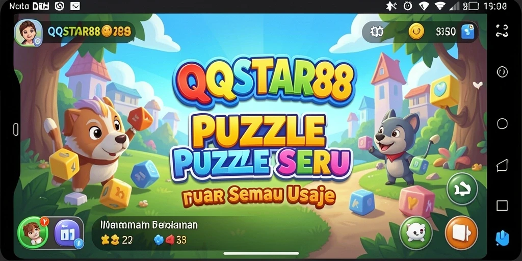 Tampilan gameplay menarik dari QQSTAR88 dengan berbagai puzzle.