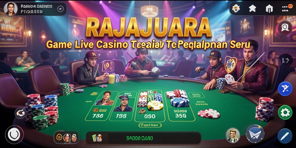 Tampilan gameplay RAJAJUARA yang menarik dan interaktif di Live Casino.
