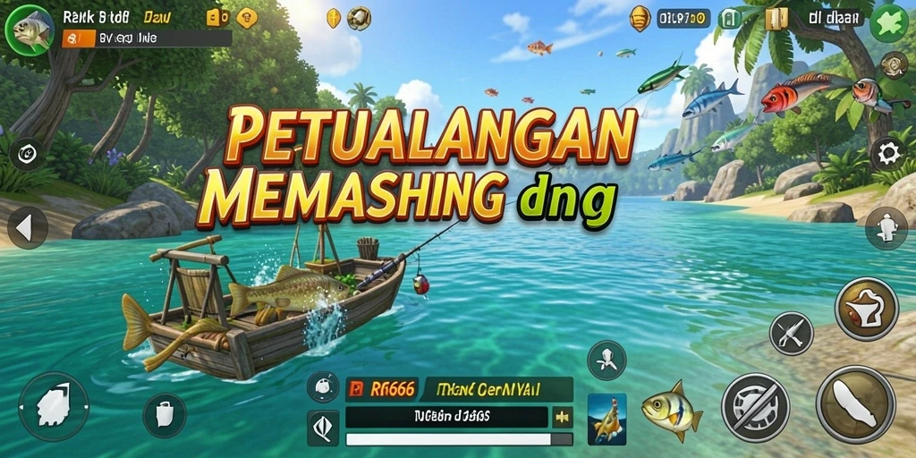 Gameplay memancing yang seru dan penuh tantangan di RR666.