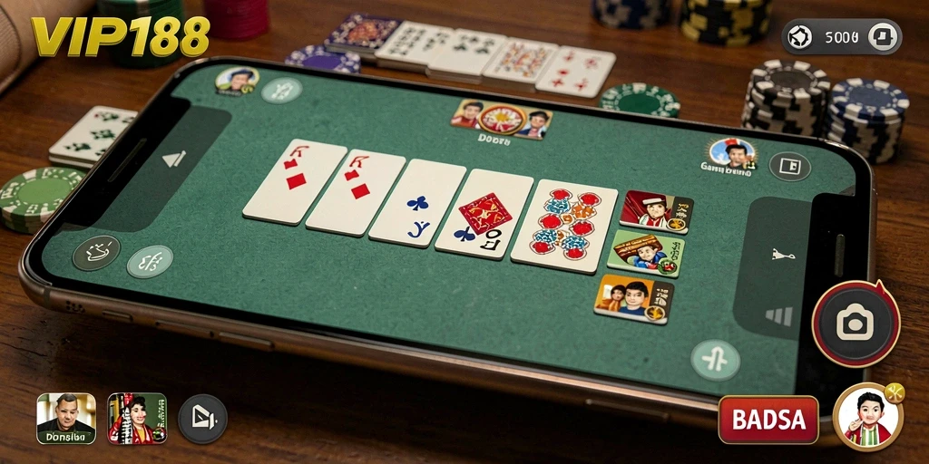 Tampilan gameplay seru dari game Domino VIP188.